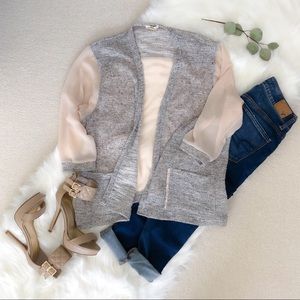 Silence + Noise Sheer Cardigan